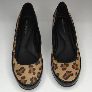 Comfortview Women's Leopard Slip-Ons Shoes Size 8M